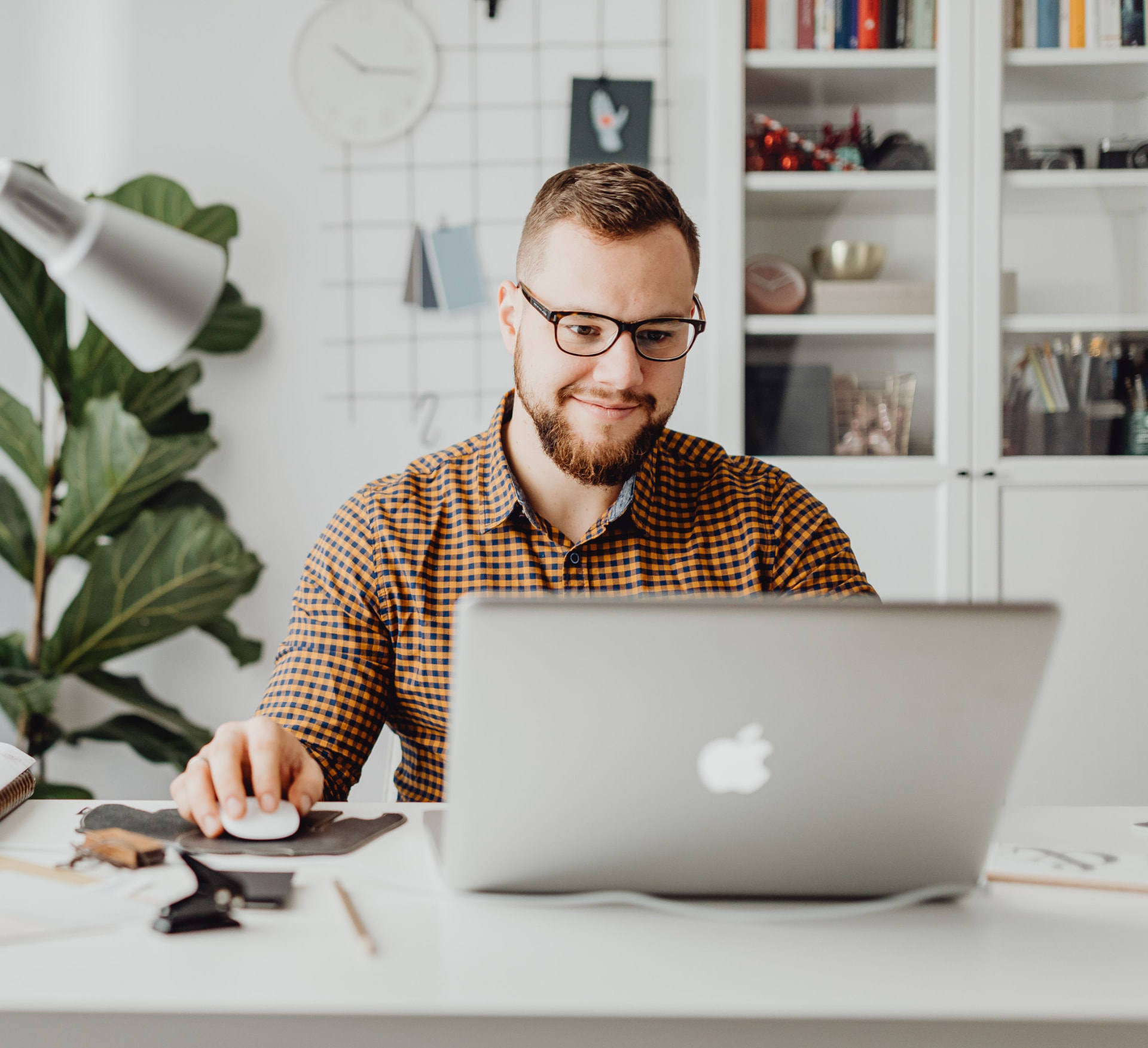 Candidate using AI tools on a laptop